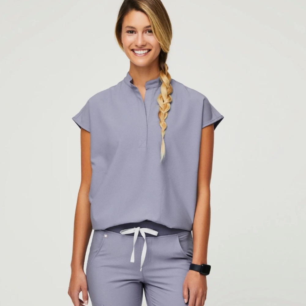 Figs Vapour Blue Rafaela Top